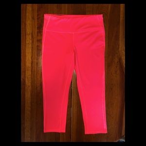 Gap Fit Bright Pink Crop Leggings Size Small